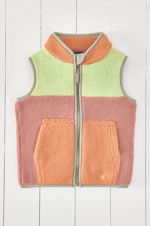 Grass & Air: Aurora Pink Kids Gilet - Acorn & Pip_Grass & Air