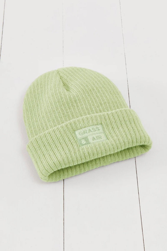 Grass & Air: Glacial Green Beanie Hat - Acorn & Pip_Grass & Air