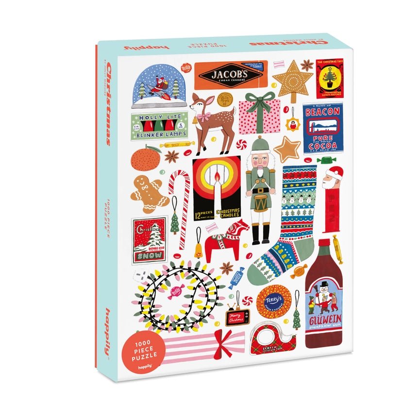 happily: Christmas - 1,000 Piece Premium Puzzle - Acorn & Pip_happily