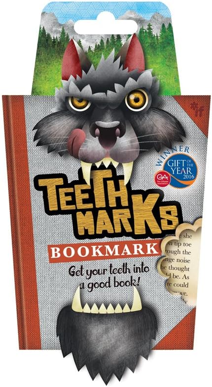 IF Teethmarks wolf bookmark with Gift of the Year award