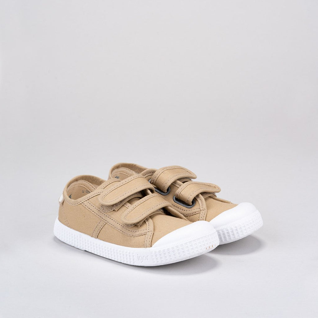 Igor: Berri Velcro Sneakers - Beige - Acorn & Pip_Igor