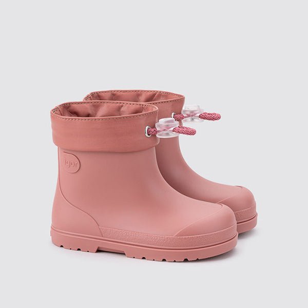 Igor: Mendi - Short Wellie Boot (Rose) Barefoot Boots - Acorn & Pip_Igor