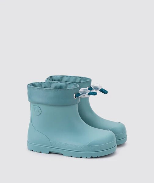 Igor: Mendi - Short Wellie Boot (Turquoise) Barefoot Boots - Acorn & Pip_Igor