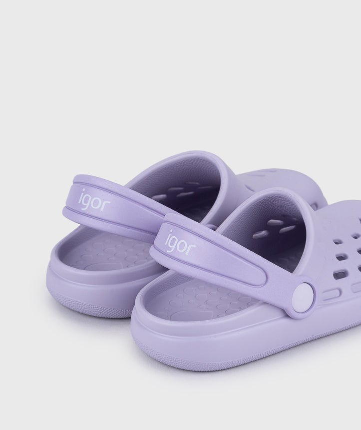 Igor: Sport Kids Slip - On Clogs - Malva Purple - Acorn & Pip_Igor