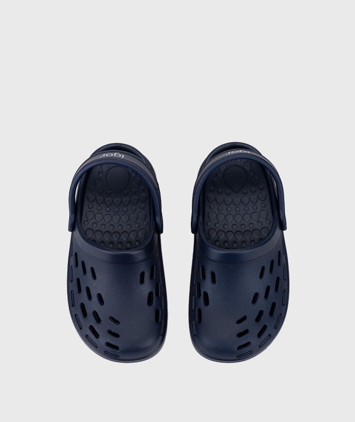 Igor: Sport Kids Slip - On Clogs - Marino Blue - Acorn & Pip_Igor