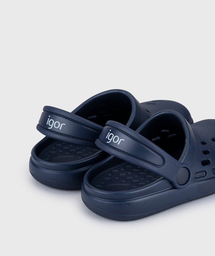 Igor: Sport Kids Slip - On Clogs - Marino Blue - Acorn & Pip_Igor