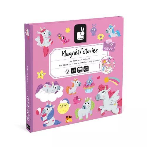 Janod: Magneti'Stories - Unicorns - Magnetic Toy - Acorn & Pip_Janod