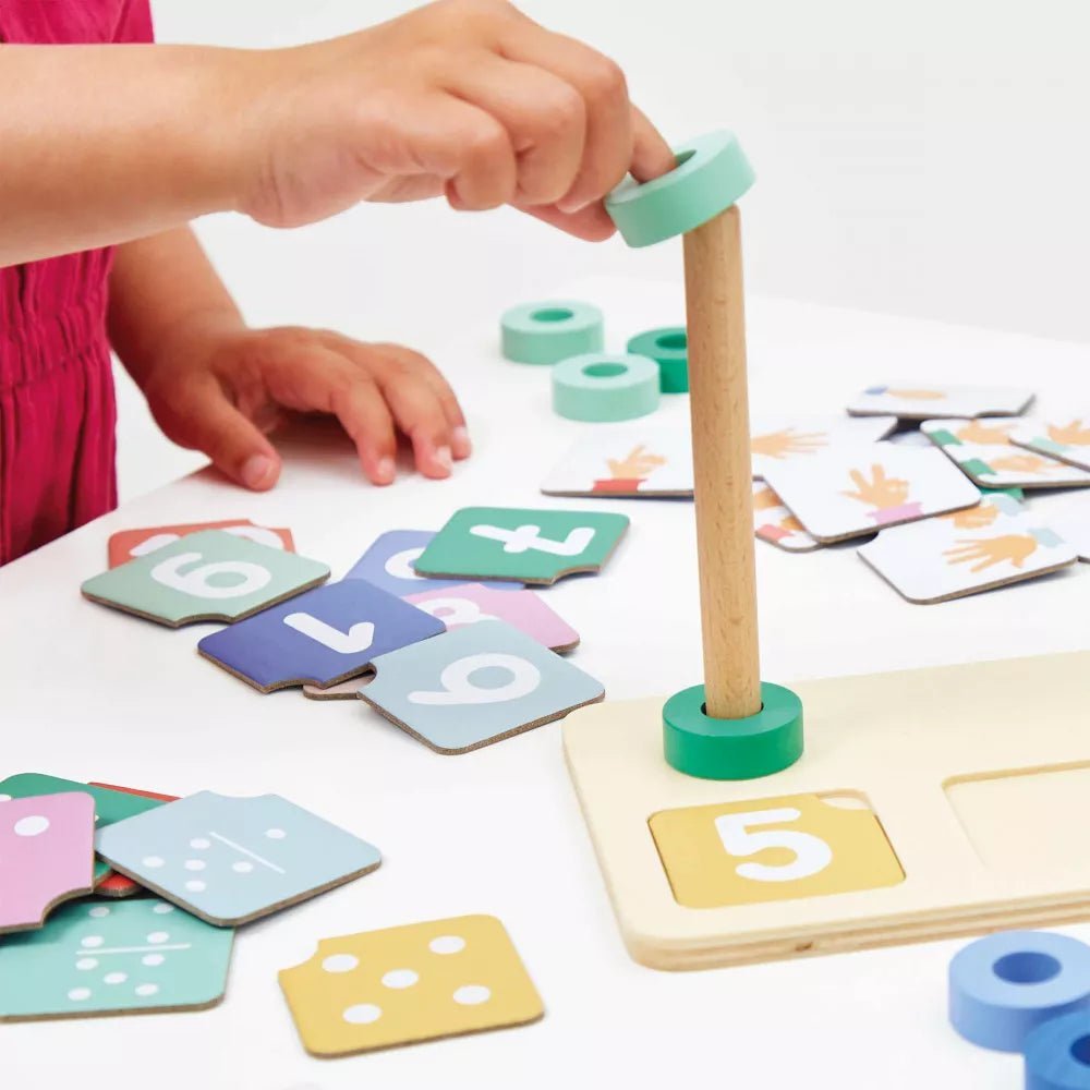 Janod: Number Composition And Comparison Educational Wooden Toy - Acorn & Pip_Janod