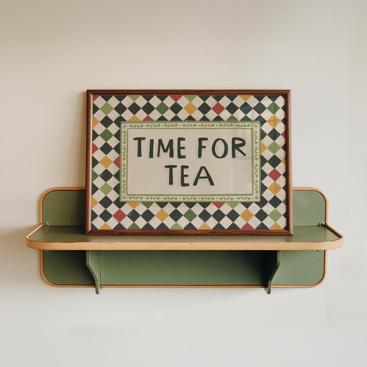 Jenna Crush Time for Tea Art Print - A4 Wall Art