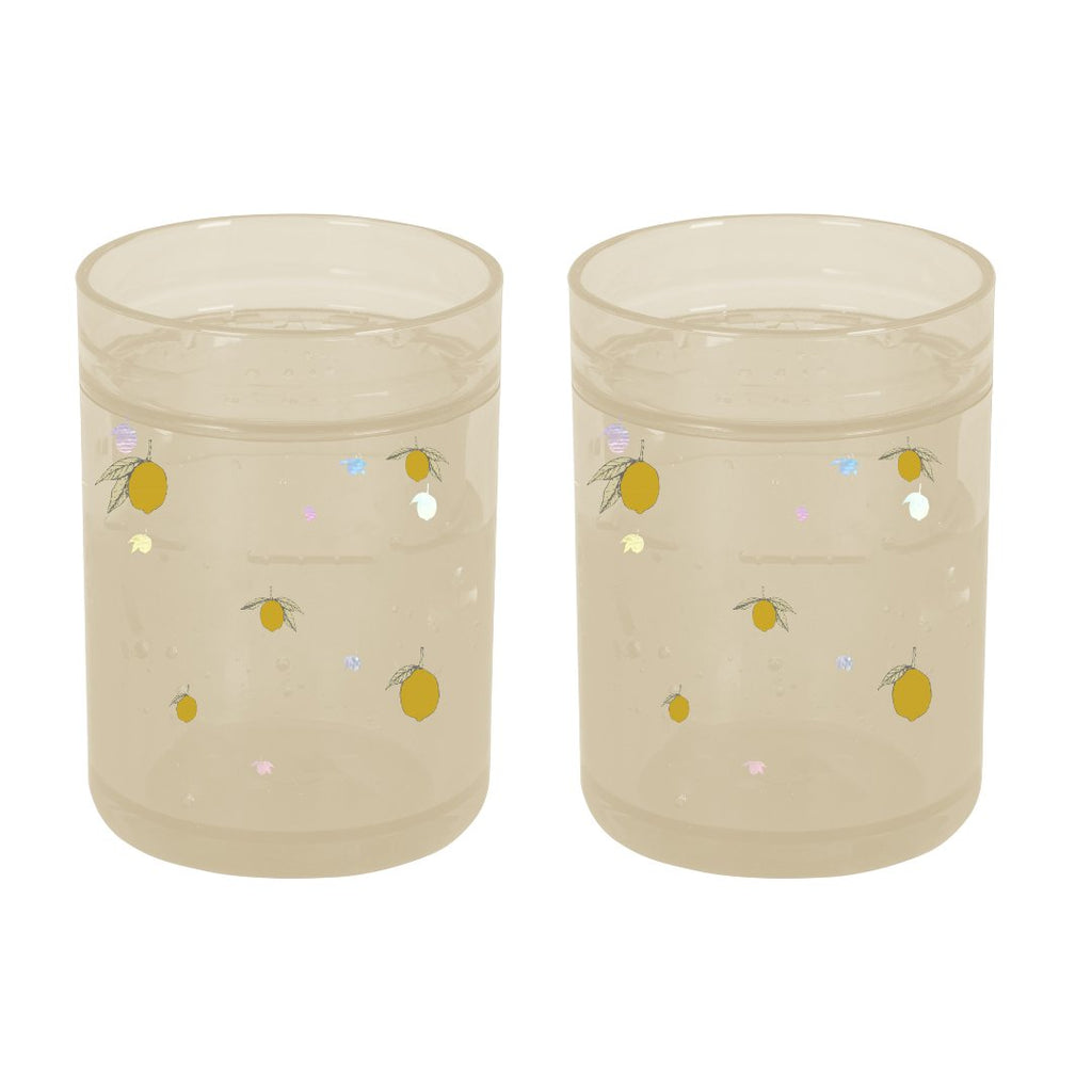 Konges Sløjd: 2 Pack Glitter Cups - Lemon - Acorn & Pip_Konges Sløjd