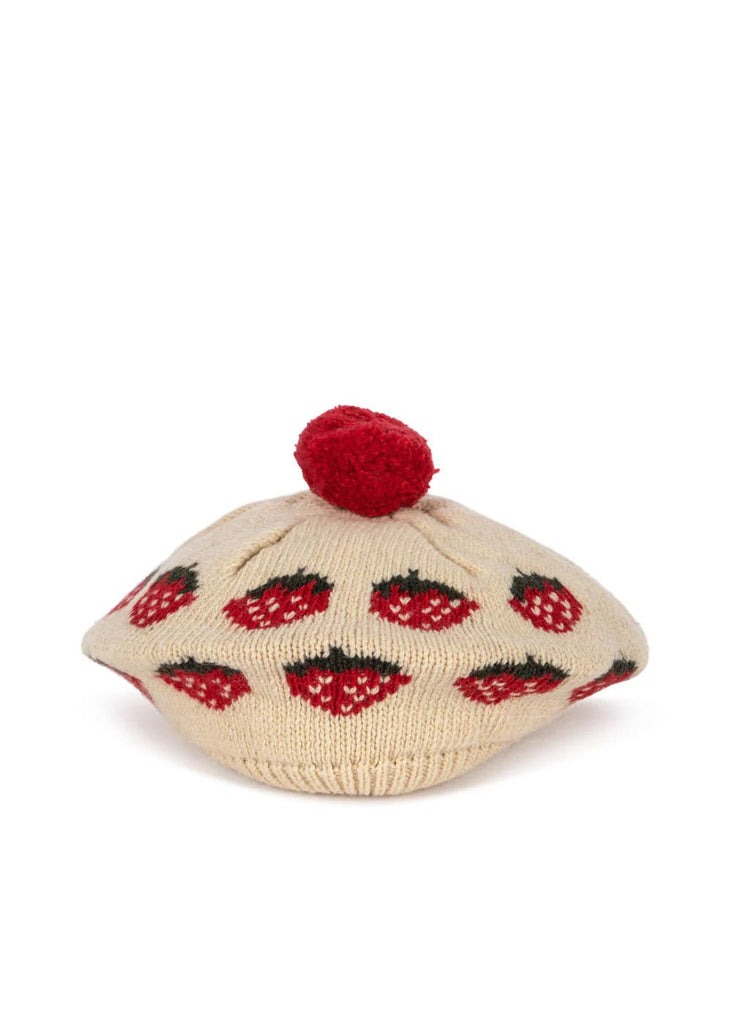 Konges Sløjd: Belou Knit Beret - Strawberry - Acorn & Pip_Konges Sløjd