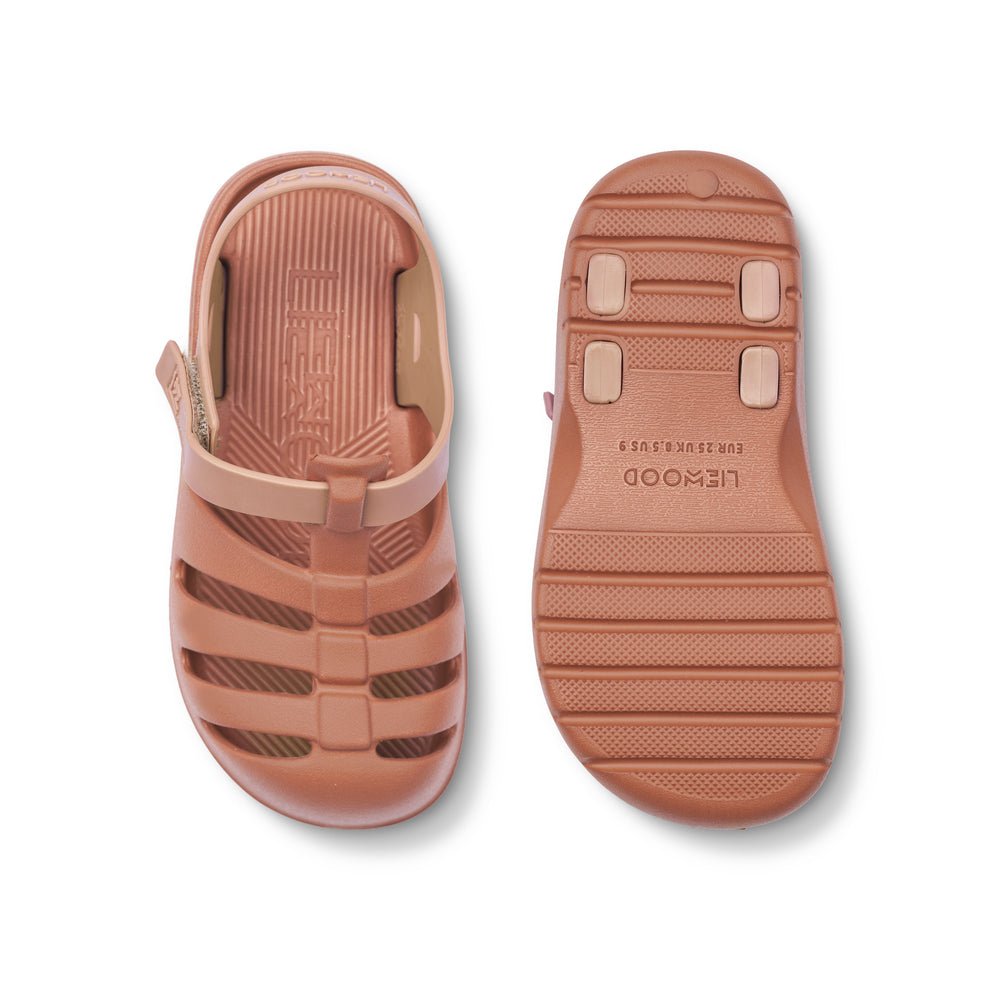 Liewood: Beau Eva Strap Waterproof Kids Sandals - Tuscany Rose / Pale Rose - Acorn & Pip_Liewood