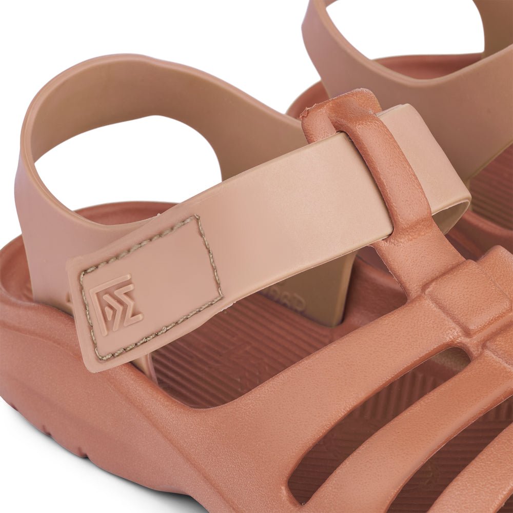 Liewood: Beau Eva Strap Waterproof Kids Sandals - Tuscany Rose / Pale Rose - Acorn & Pip_Liewood