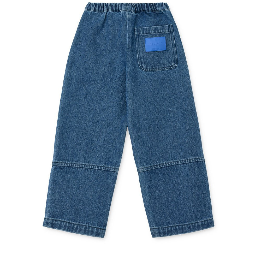 Liewood: Cesar Placement Denim Pants - Medium blue - Acorn & Pip_Liewood
