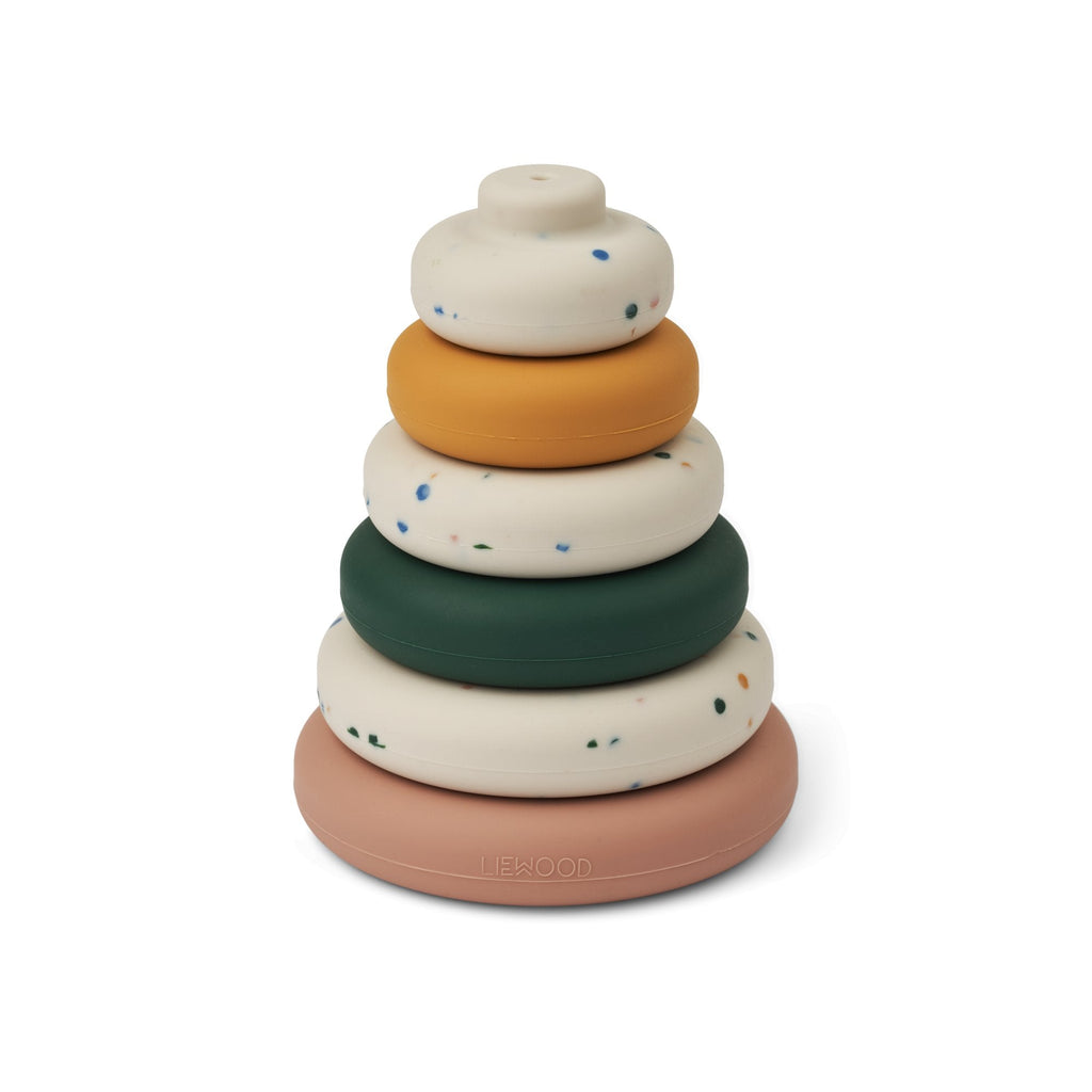 Liewood: Dag Stacking tower - Splash Dot - Acorn & Pip_Liewood