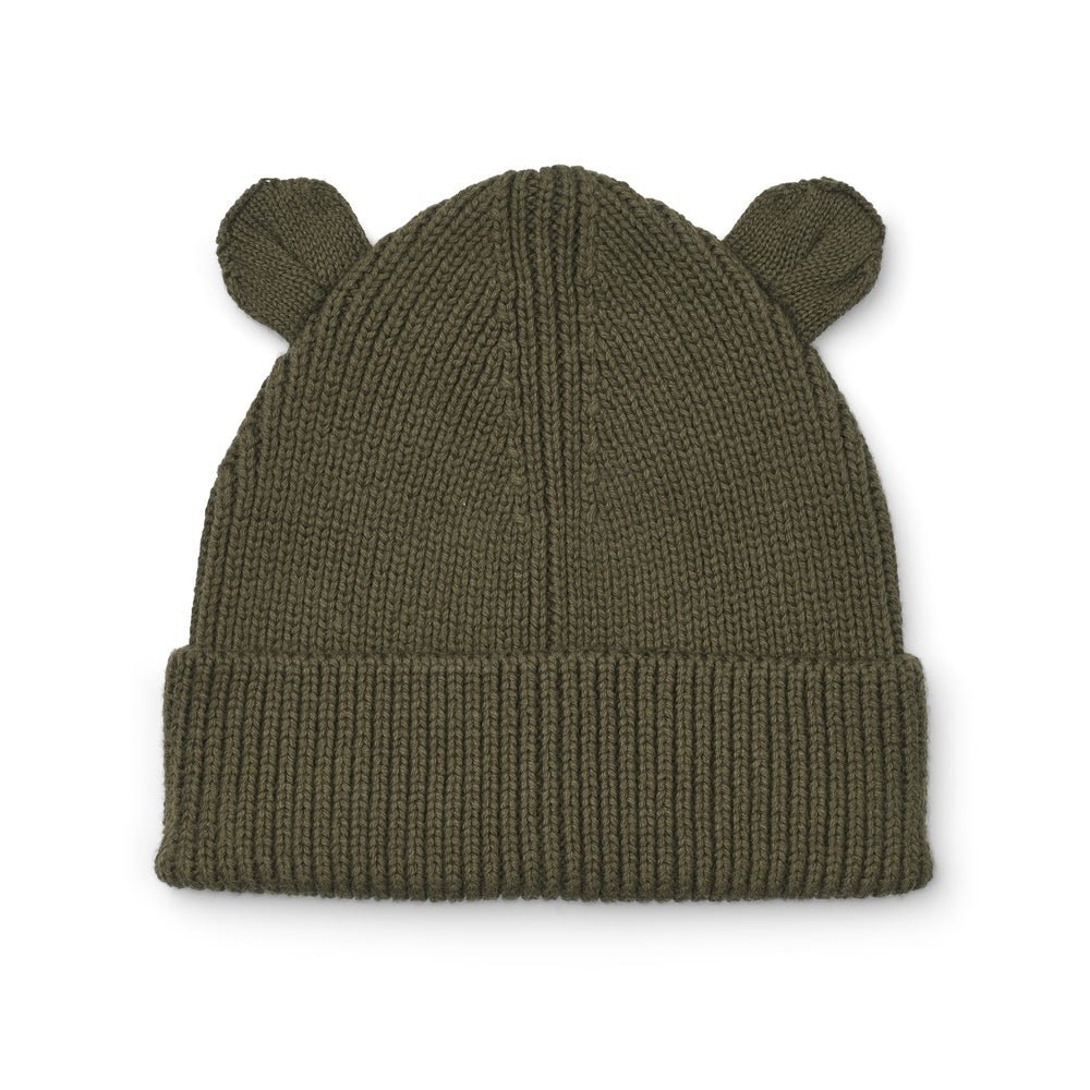 Liewood: Gina Beanie with Ears - Army Brown - Acorn & Pip_Liewood