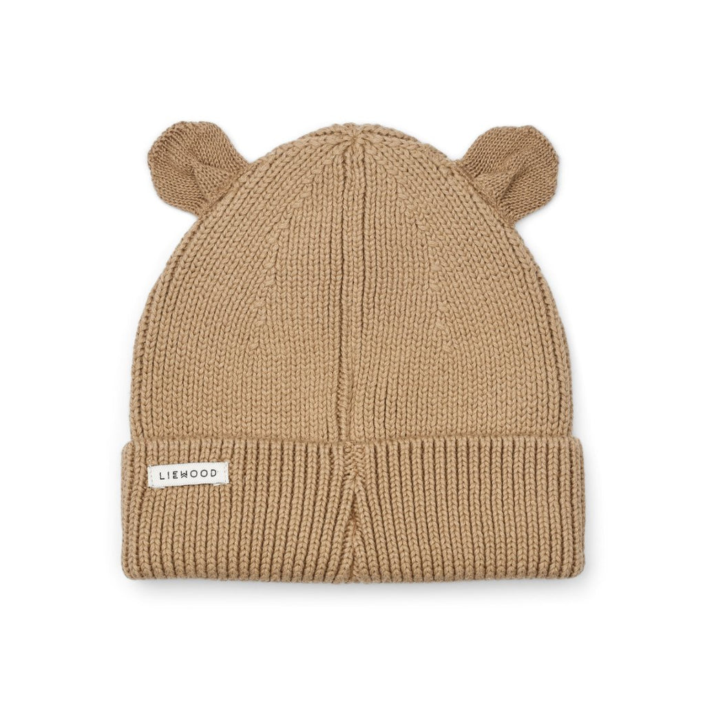 Liewood: Gina Knit Beanie with Ears - Oat - Acorn & Pip_Liewood