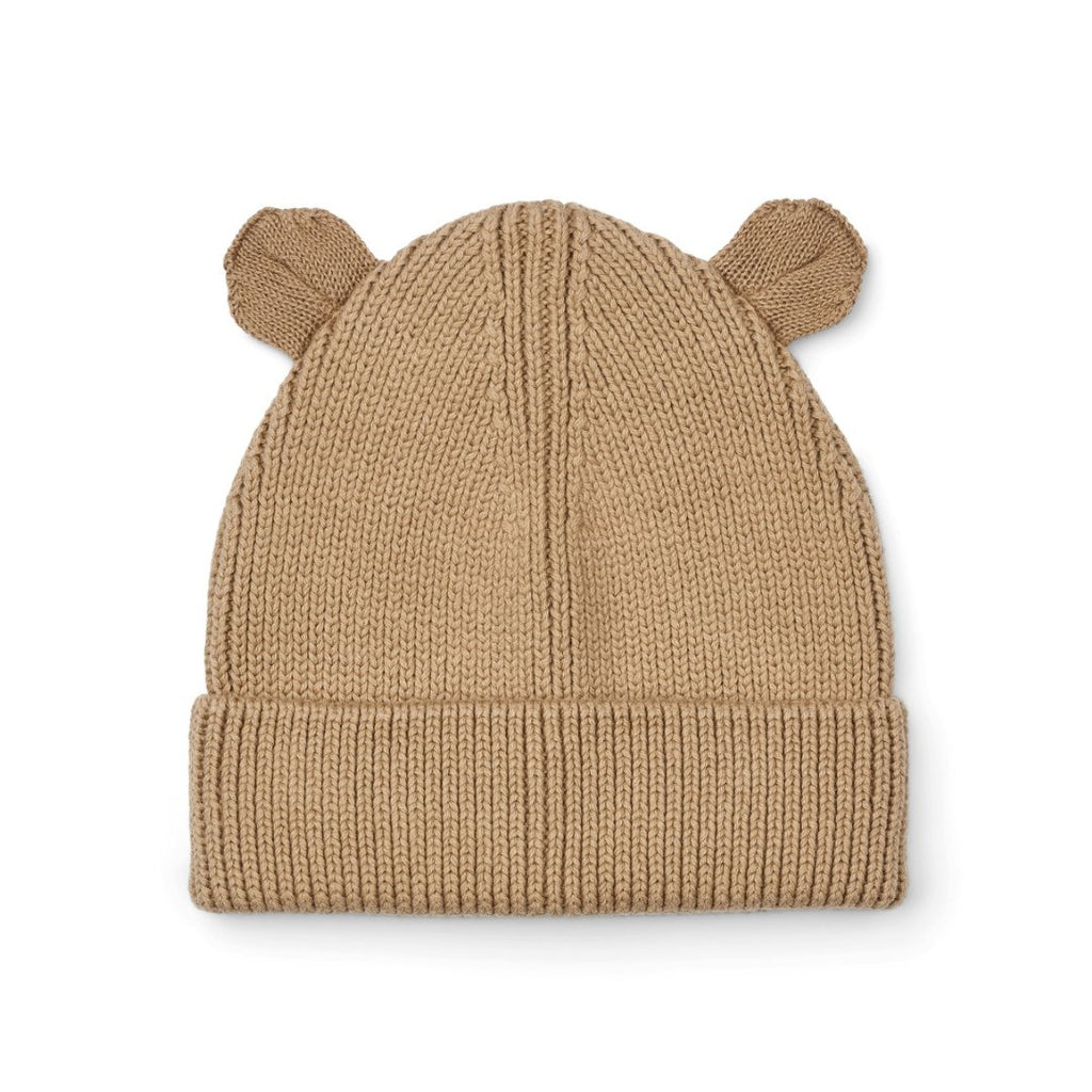 Liewood: Gina Knit Beanie with Ears - Oat - Acorn & Pip_Liewood