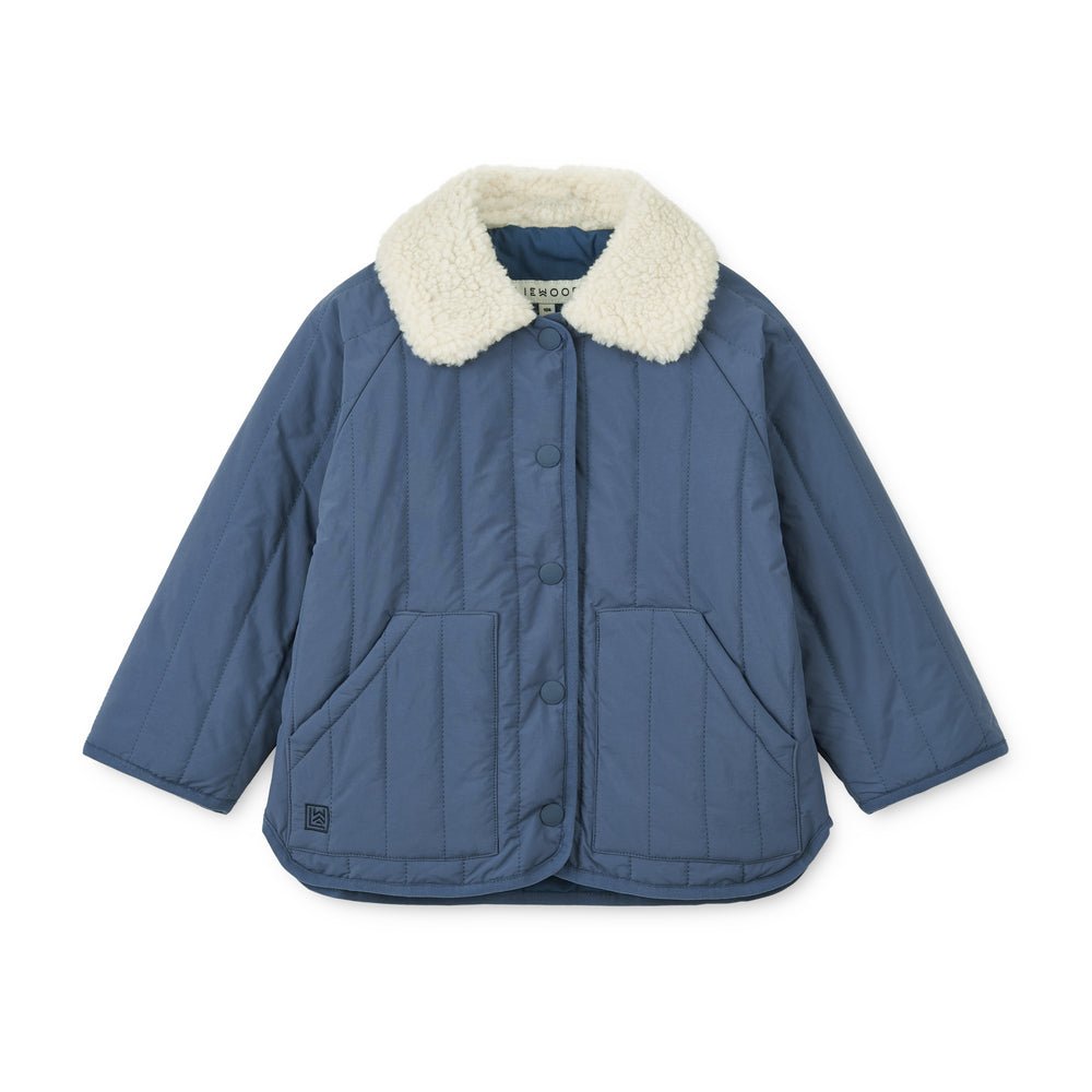 Liewood: Giro Kids Jacket - Sandy / Indigo Blue - Acorn & Pip_Liewood