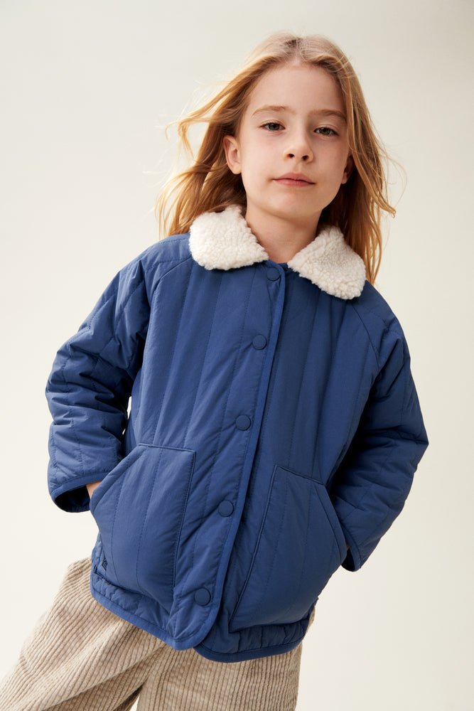 Liewood: Giro Kids Jacket - Sandy / Indigo Blue - Acorn & Pip_Liewood