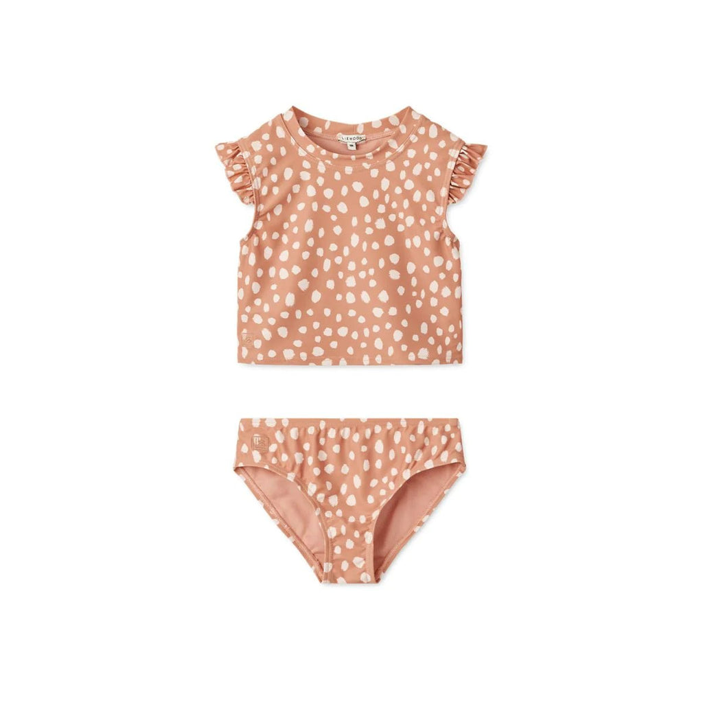 Liewood: Judie Printed Bikini Set - Leo spots / Tuscany rose - Acorn & Pip_Liewood