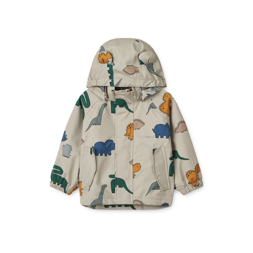 Liewood: Manu Jacket - Dinosaurs / Mist - Acorn & Pip_Liewood