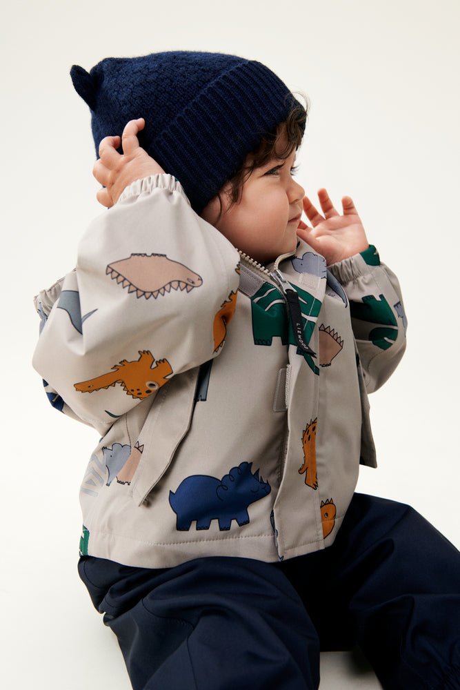 Liewood: Manu Jacket - Dinosaurs / Mist - Acorn & Pip_Liewood