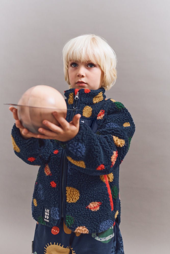 Liewood: Nolan Pile Jacket - Universe / Classic navy - Acorn & Pip_Liewood