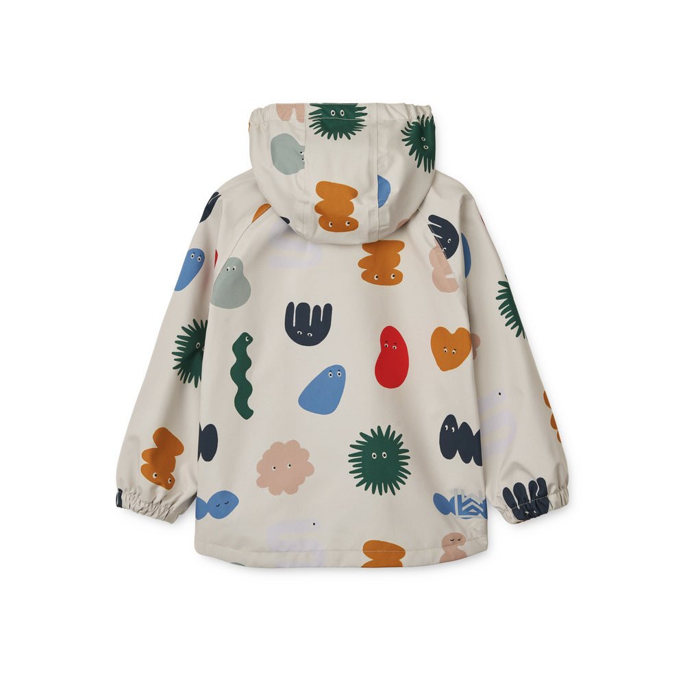 Liewood: Pedia Rain Jacket - The Liewood Gang / Sandy - Acorn & Pip_Liewood