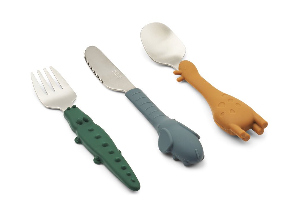 Liewood: Tove All Together Cutlery Set - Golden Caramel Mix - Acorn & Pip_Liewood