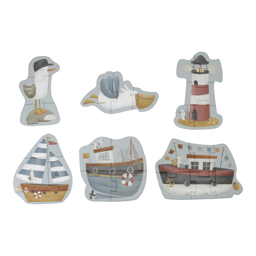 Little Dutch: 6 in 1 Puzzles Sailors Bay - Acorn & Pip_Little Dutch