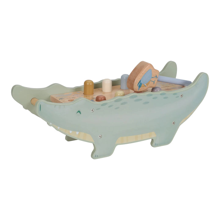 Little Dutch crocodile wooden hammer bench