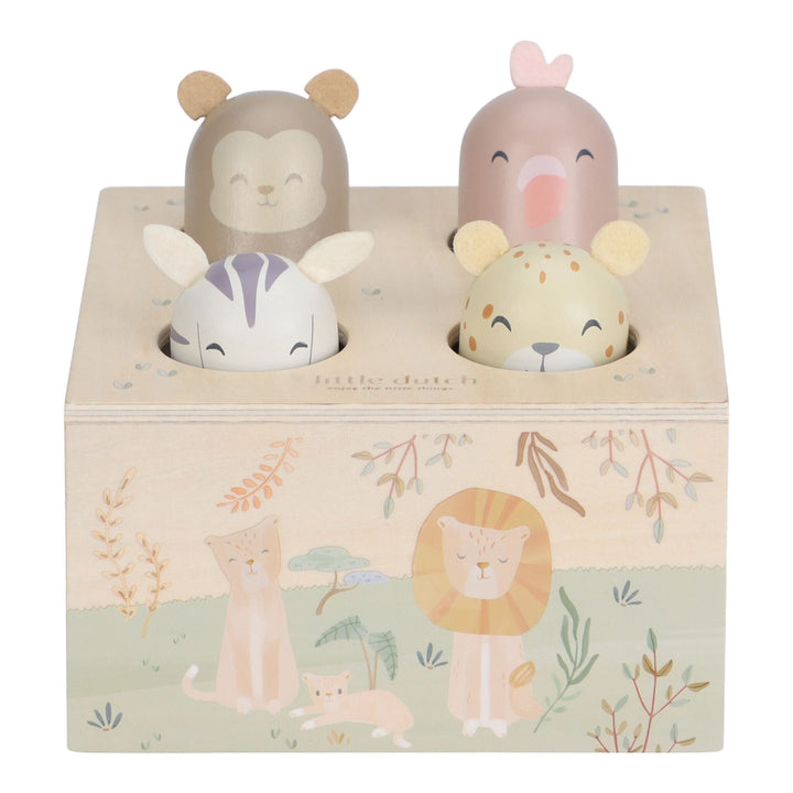 Little Dutch Wooden Safari Pop-Up Toy – Green