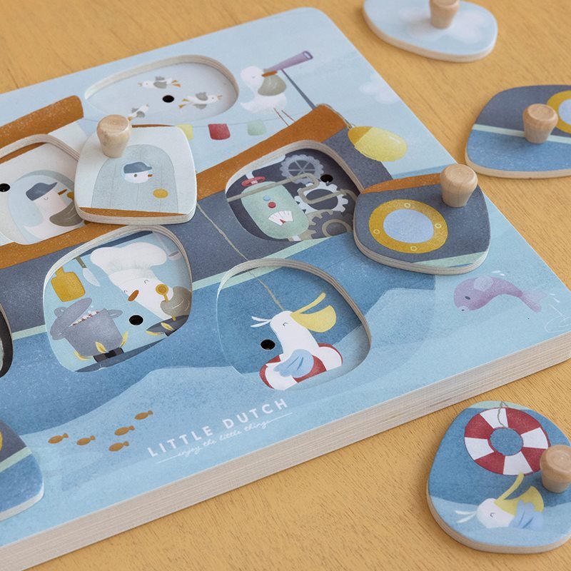 Little Dutch: Sound Puzzle Sailors Bay - Acorn & Pip_Little Dutch