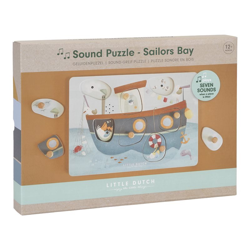 Little Dutch: Sound Puzzle Sailors Bay - Acorn & Pip_Little Dutch