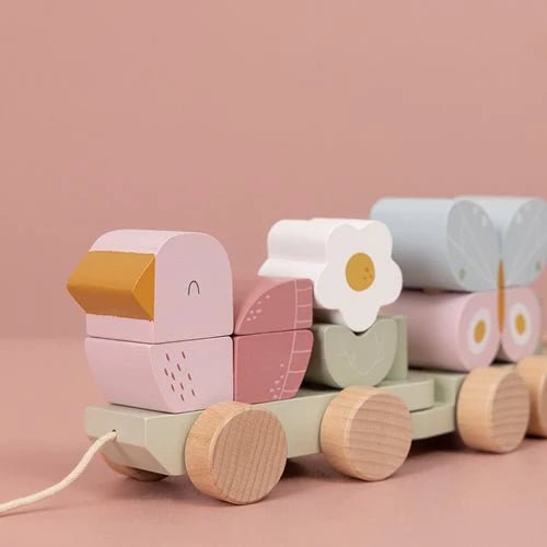 Little Dutch: Stacking Train Flowers - Acorn & Pip_Little Dutch