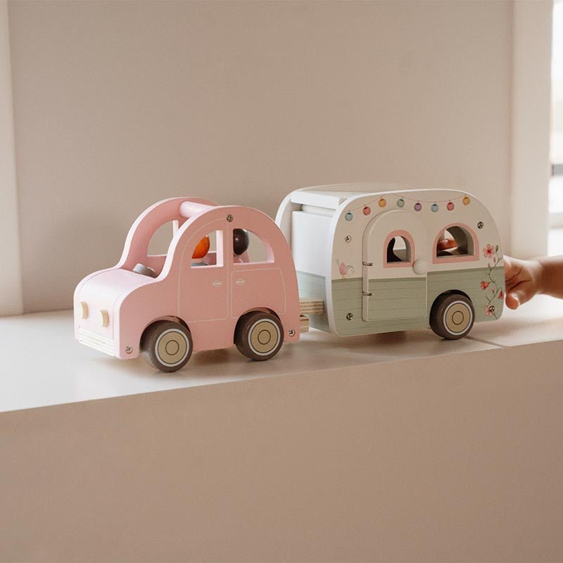 Little Dutch: Toy Car with Caravan - Acorn & Pip_Little Dutch