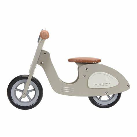 Little Dutch: Wooden Scooter Olive - Acorn & Pip_Little Dutch