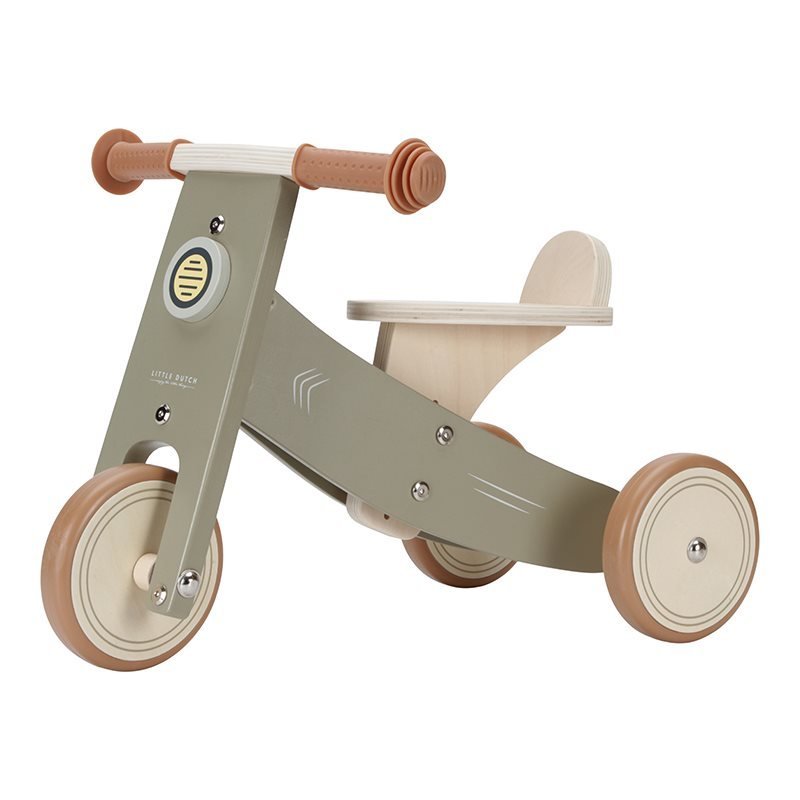 Little Dutch: Wooden Tricycle - Olive - Acorn & Pip_Little Dutch