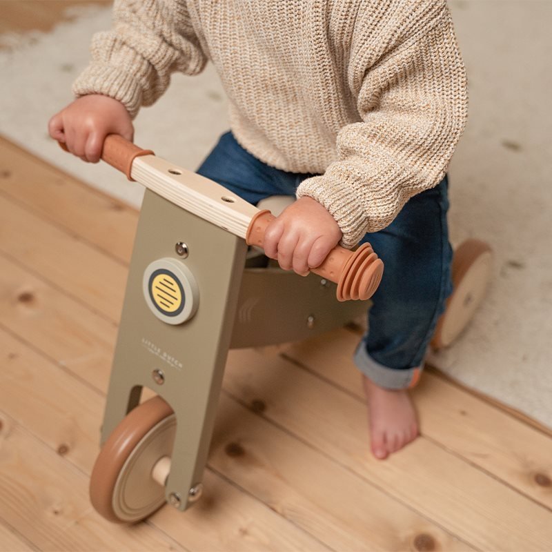 Little Dutch: Wooden Tricycle - Olive - Acorn & Pip_Little Dutch