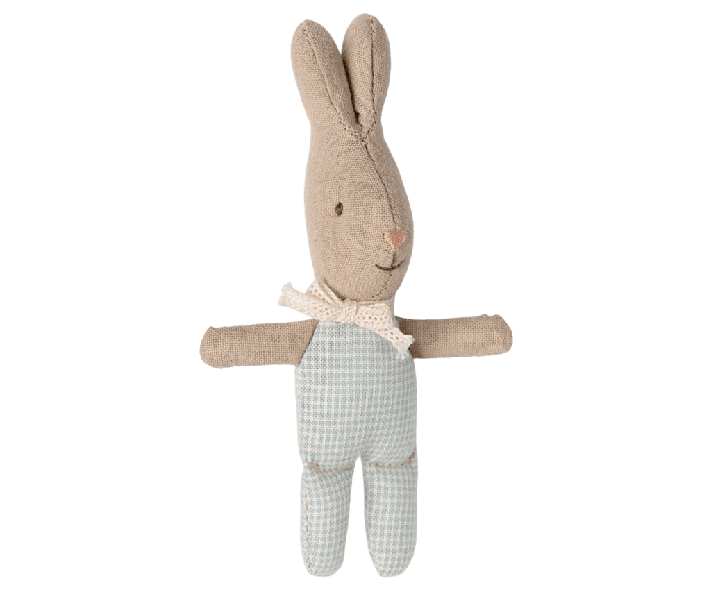 Maileg: Rabbit, My - Light Blue Check - Acorn & Pip_Maileg