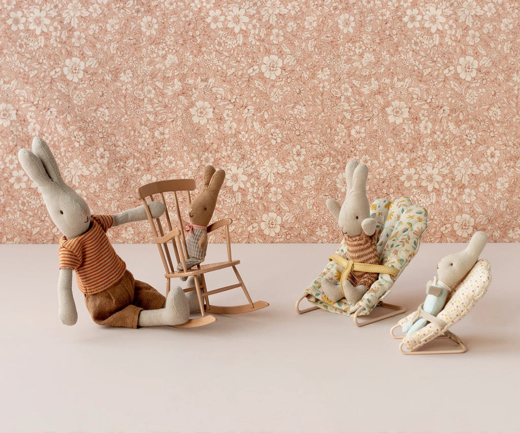 Maileg: Rabbit, My - Yellow Check - Acorn & Pip_Maileg