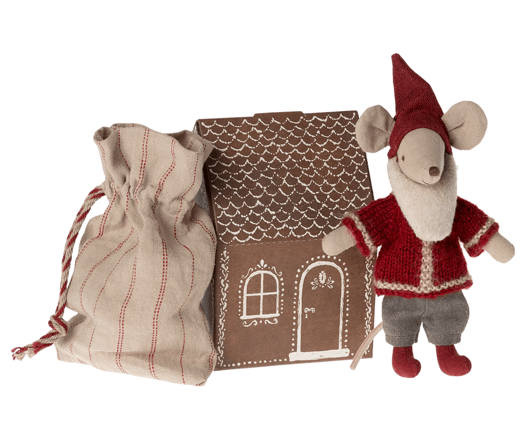 Maileg: Santa Mouse - Acorn & Pip_Maileg