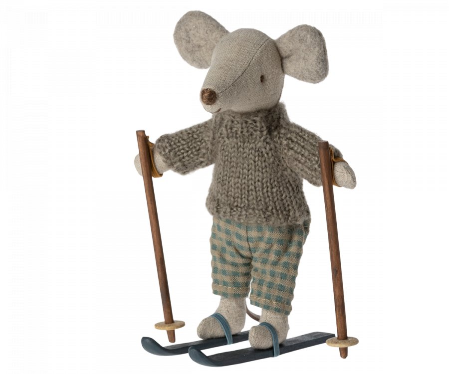 Maileg: Winter Mouse Ski Set - Big Brother - Acorn & Pip_Maileg