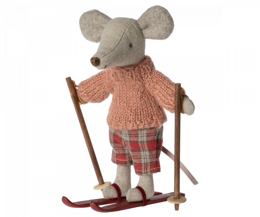 Maileg: Winter Mouse Ski Set - Big Sister - Acorn & Pip_Maileg