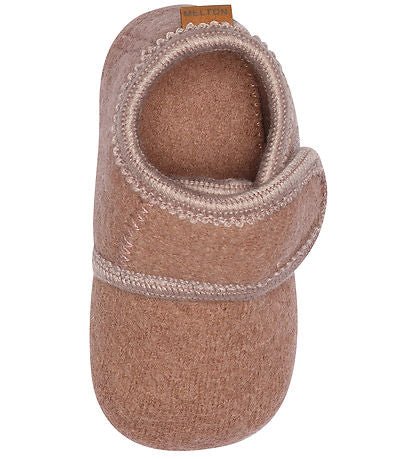 Melton: Classic Kids’ Wool Slippers - Fawn - Acorn & Pip_Melton