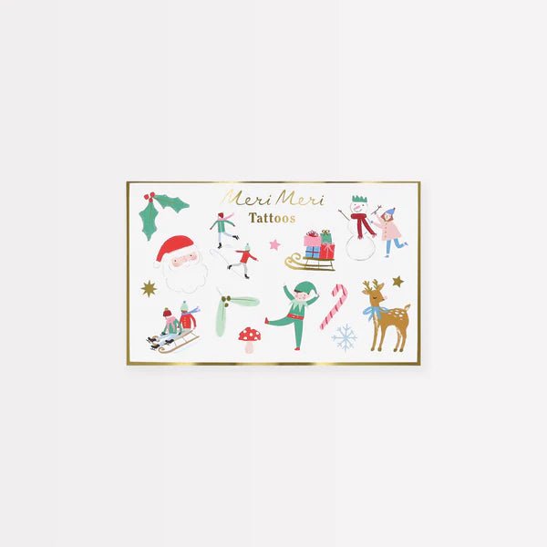 Meri Meri: Mixed Icon Christmas Temporary Tattoos - Acorn & Pip_Meri Meri