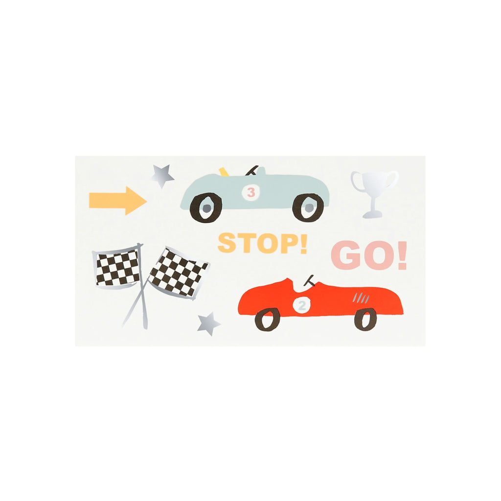 Meri Meri: Race Cars Temporary Tattoos - Acorn & Pip_Meri Meri