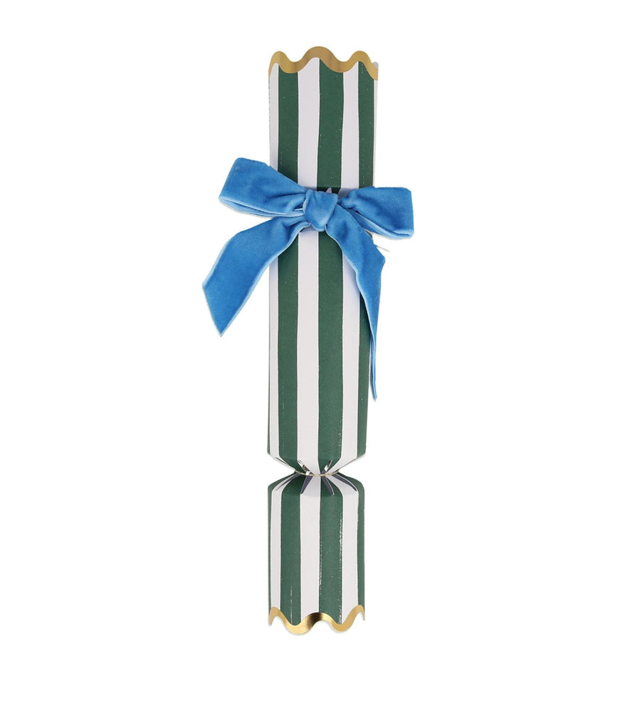 Meri Meri: Stripe Velvet Bow Christmas Crackers - Acorn & Pip_Meri Meri