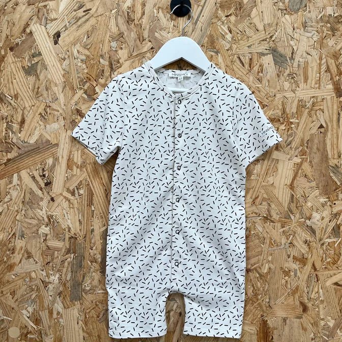 Mini & Moi: Speckle Print Kids Romper - Acorn & Pip_Mini & Moi